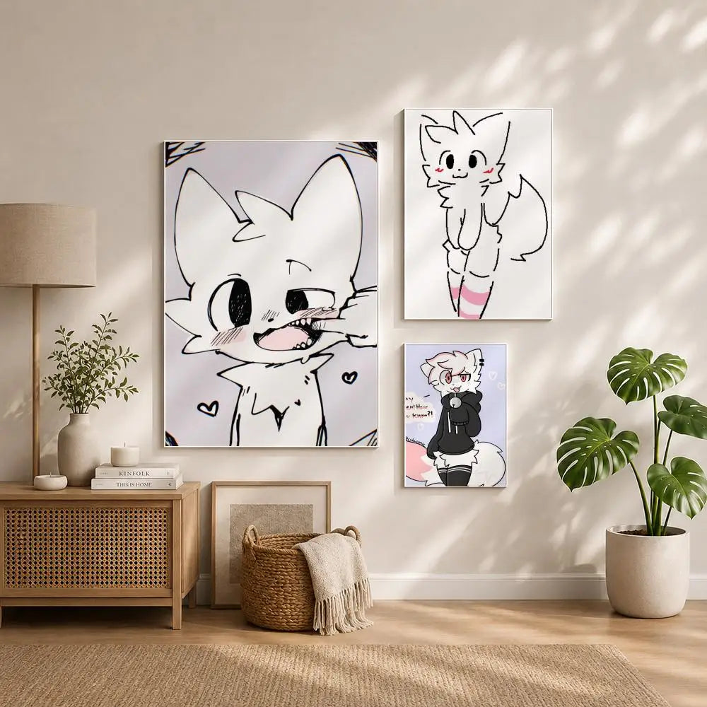 Meme B-Boykissers Poster HD Self Adhesive Waterproof Wall Art Ideal for Home Office Dorm Bedroom Great Gift Peaceful Pleasures Health and Wellness