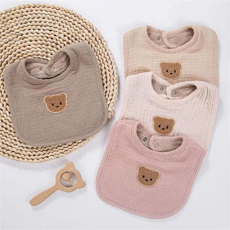 Soft Cotton Baby Bib | Feeding, Drooling & Teething Protection