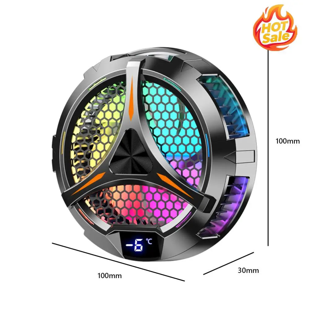 VODOOL Magnetic Tablet Cooler Fan – RGB & Temp Display