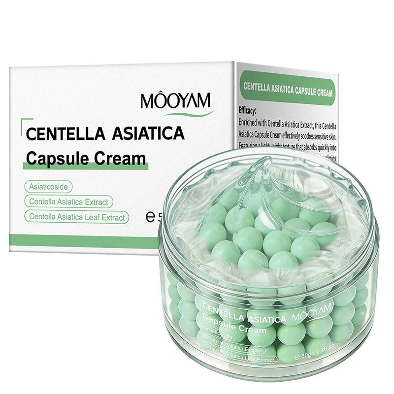 Centella Asiatica Capsule Cream Grape Seed Astaxanthin PDRN Cream Reduce Dullness Strengthen Barrier Firm Moisturizing Cream Peaceful Pleasures Health and Wellness Centella Asiatica 50