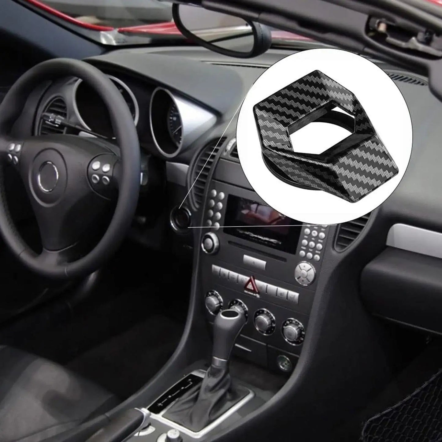 Car Engine Start Stop Switch Button Cover Ignition Anti-scratch Protection Decorative Car Auto Accessories Interior Car-Styling Peaceful Pleasures Health and Wellness