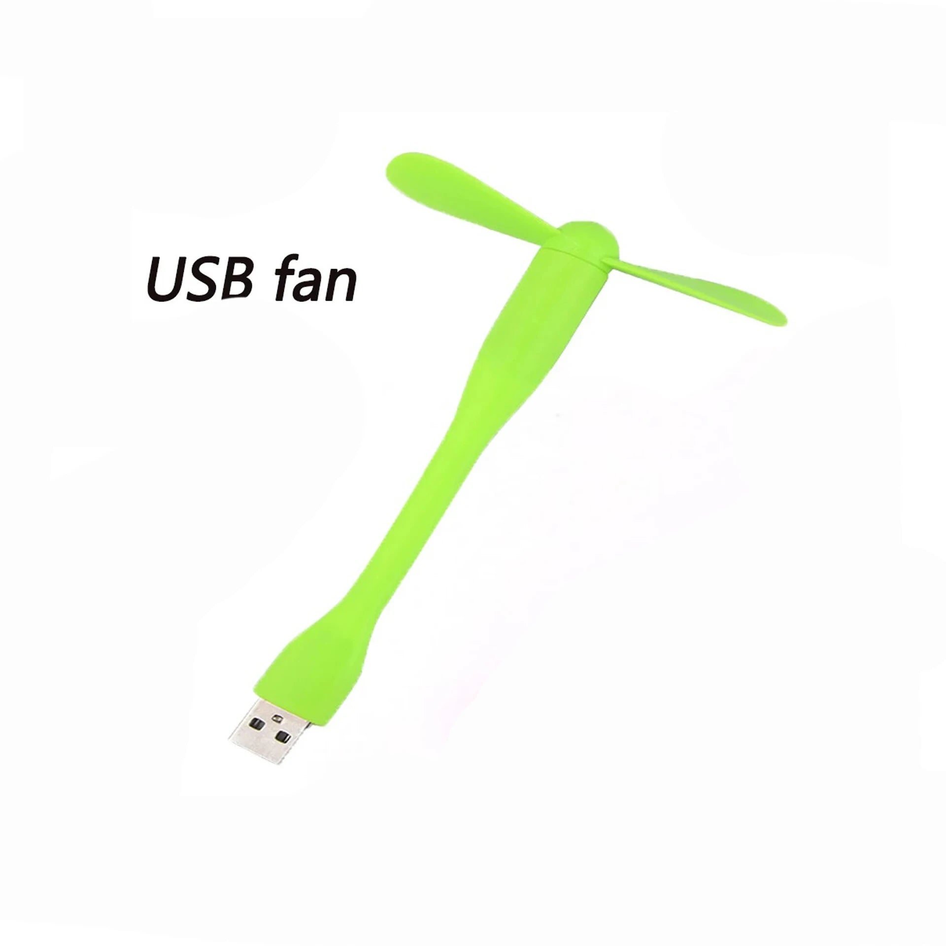 USB Mini Fan Flexible Portable Fan USB Eye Protection Night Light LED Light Suitable for Mobile Power Laptop Cooling Gadget Peaceful Pleasures Health and Wellness