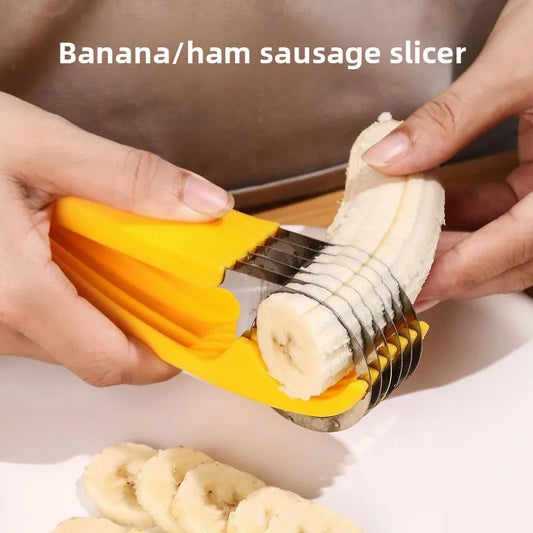 Slicer banana ham fruit ultra-thin manual creative multi-functional cutter melon cutting artifact kitchen special tool Peaceful Pleasures Health and Wellness