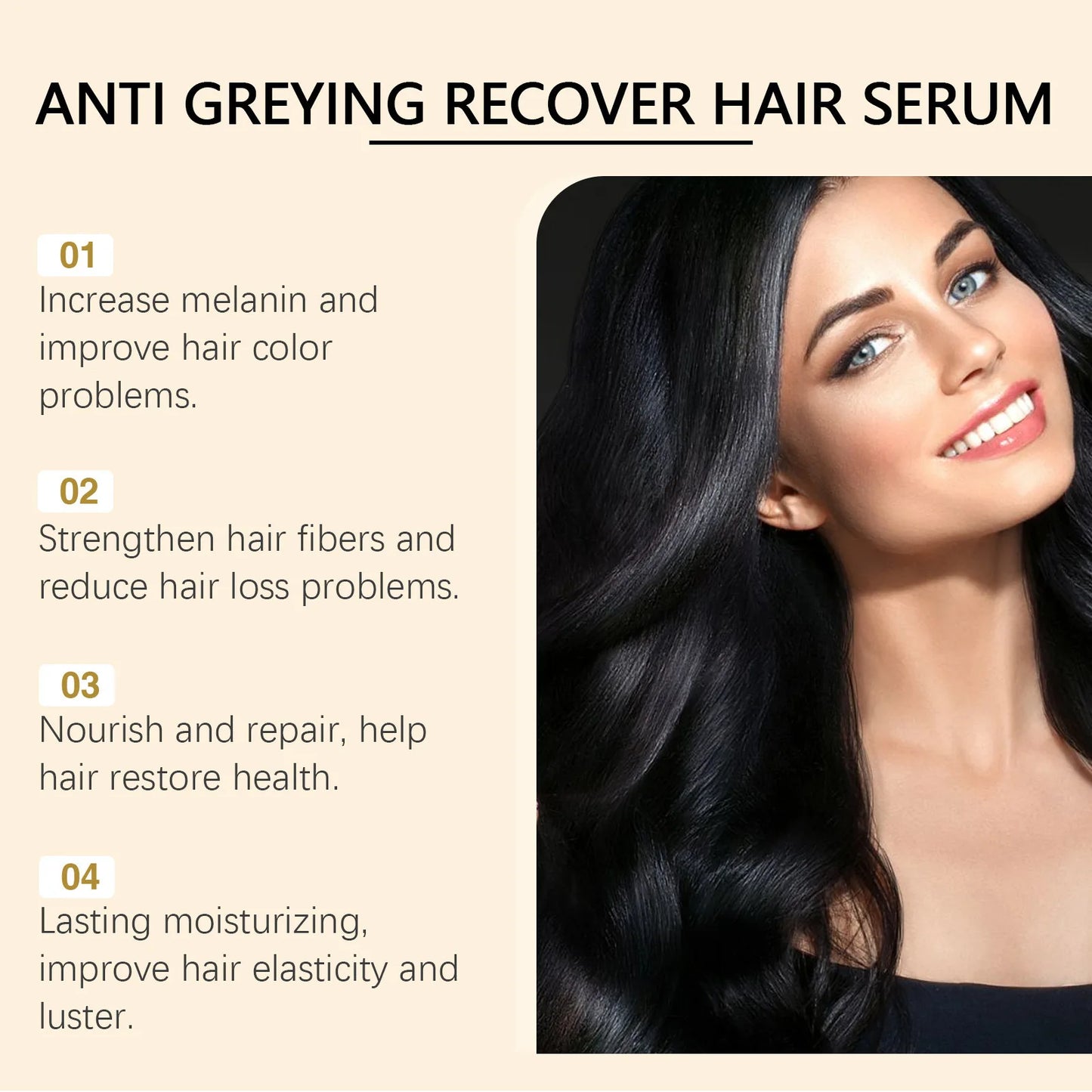 Ouhoe Darkening Hair Oil – Blacken & Repair Grey Hair 30ml