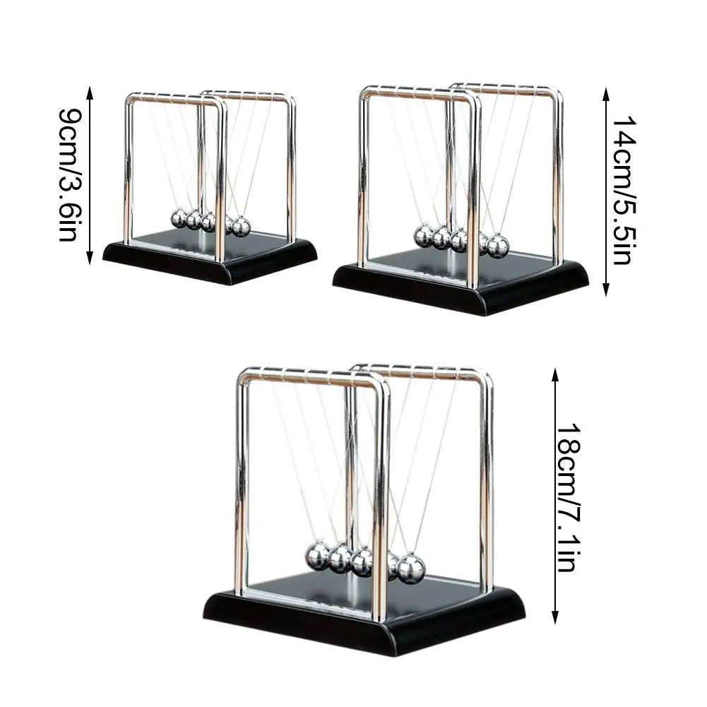 Newton's Cradle Steel Pendulum Toy – Physics Desk Decor