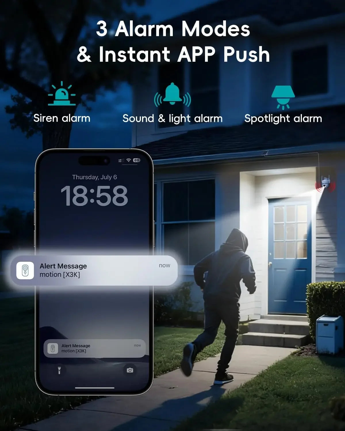 2K Solar Security Camera Wireless Outdoor | 360° PTZ View via App | Color Night Vision, Motion Detection, Free Cloud Storage Peaceful Pleasures Health and Wellness