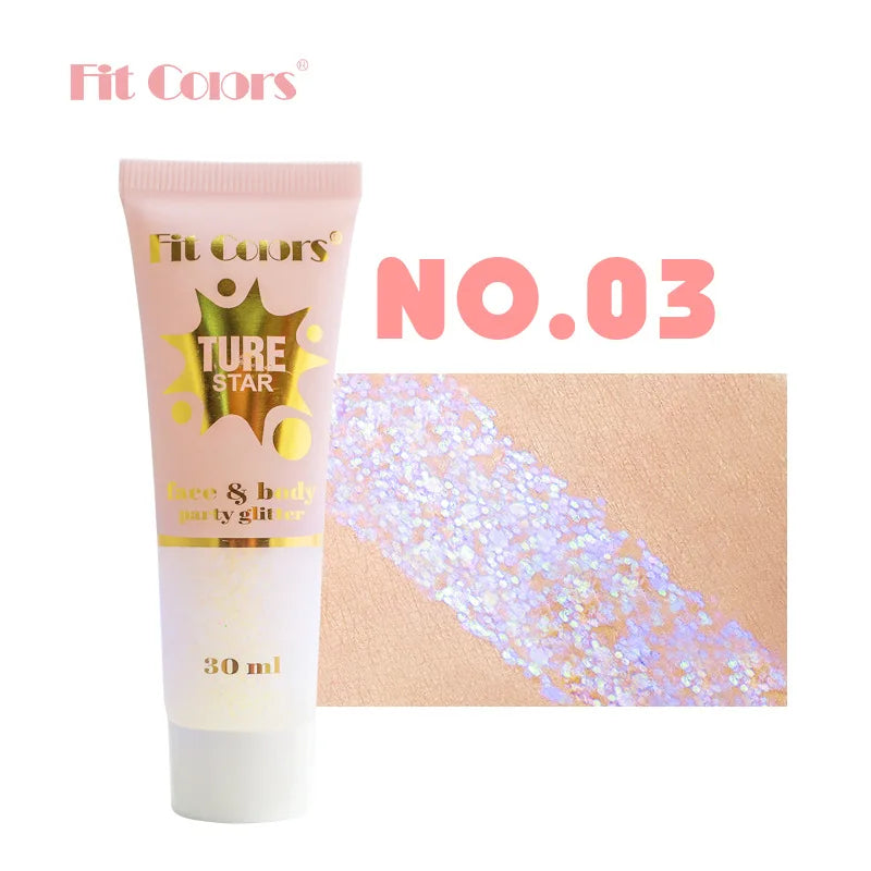 Chameleon Glitter Gel for Face, Body & Hair | Fit Colors