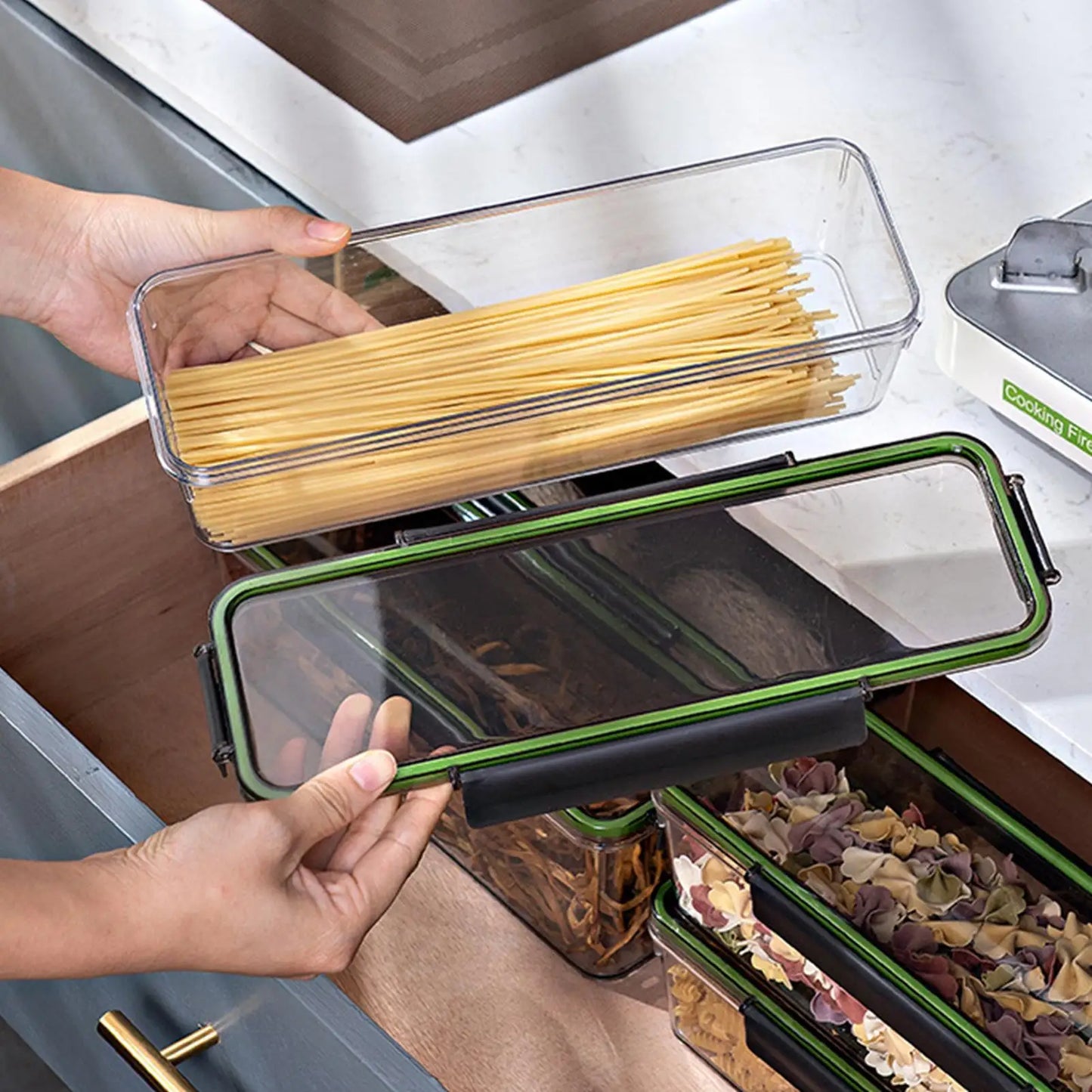 Airtight Pasta & Spaghetti Storage Container – Moisture-Proof
