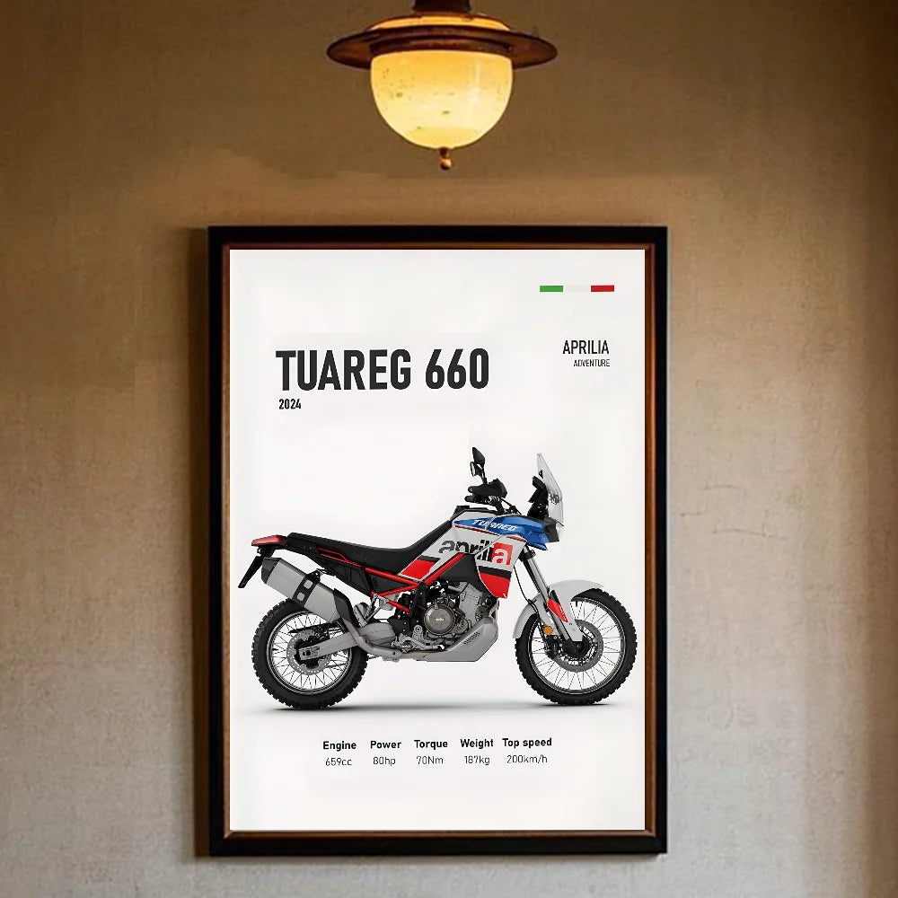 Classic A-Aprilia-es motorcycle Poster HD art sticky wall waterproof home living room bedroom bar aesthetic decoration Peaceful Pleasures Health and Wellness z6 50X70cmNoframe