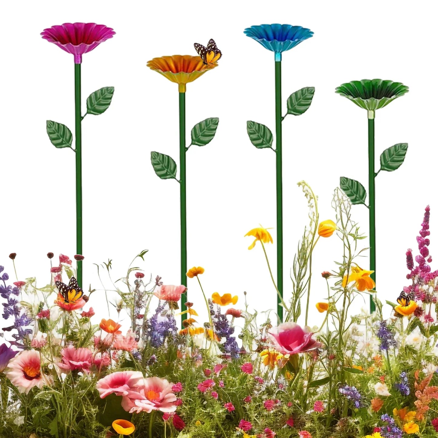 Bee & Butterfly Watering Station – Metal Garden Feeder Peaceful Pleasures Health and Wellness