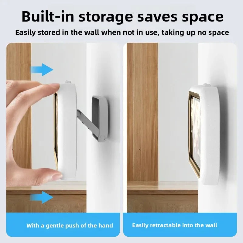 Waterproof mobile phone box with 360° rotation punch free bathing artifact anti fog mobile phone box for kitchen wall waterproof Peaceful Pleasures Health and Wellness