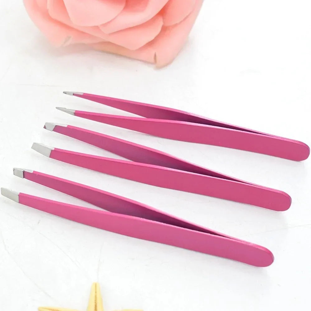 15pcs Steel Nose Hair Removal Round Tip Trimming Tweezers Peaceful Pleasures Health and Wellness