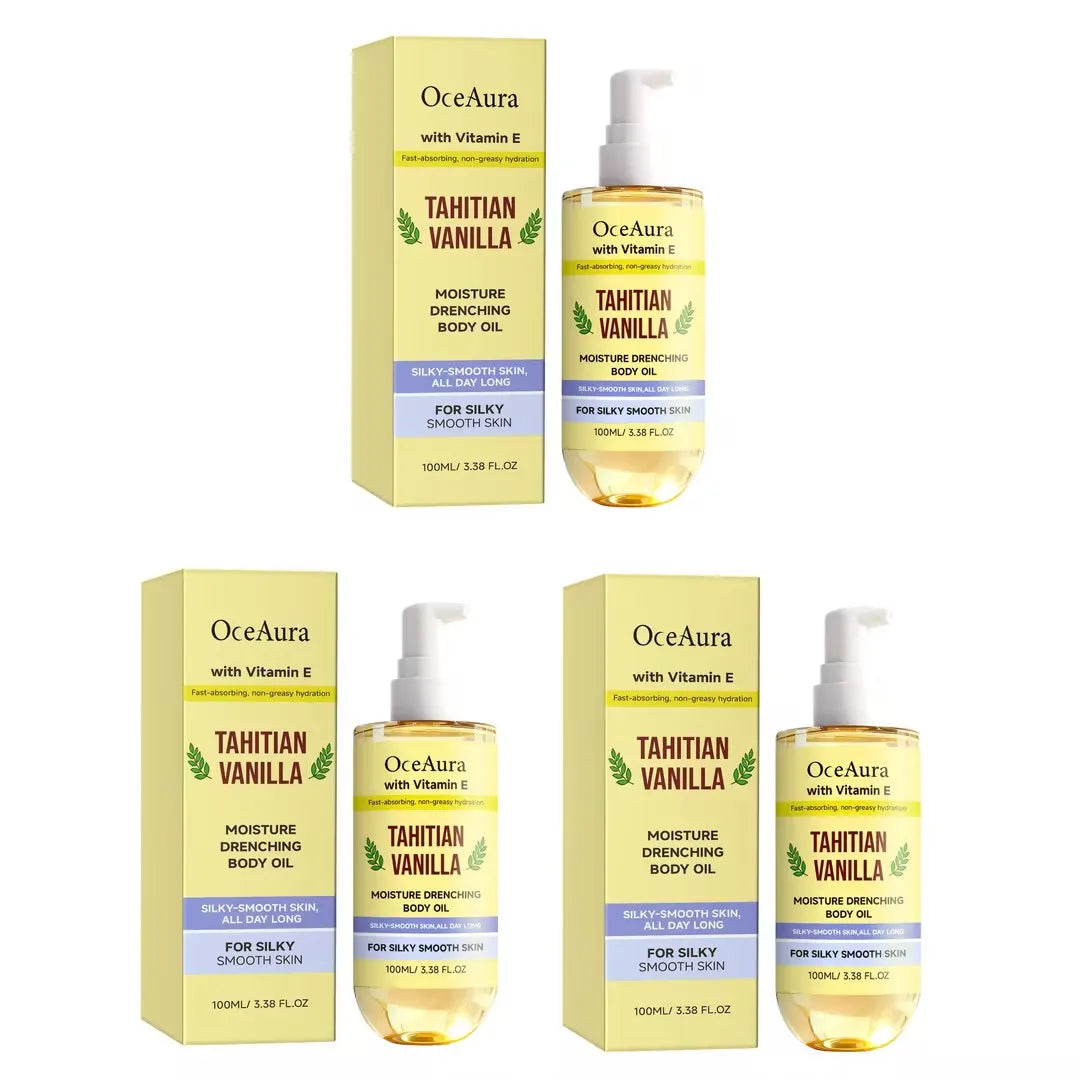 OceAura Vanilla Body Serum Oil – Deep Hydration 100ml
