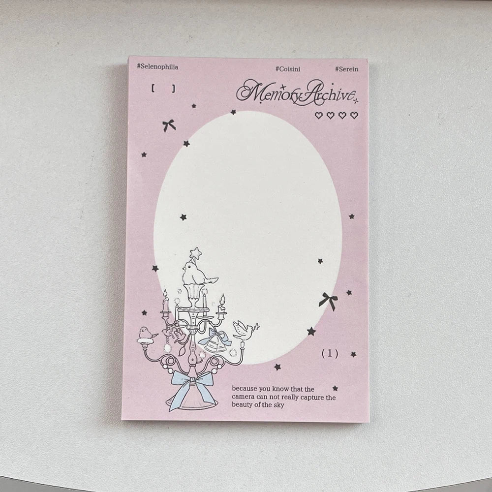 50 Sheets Lucky Angel A7 Memo Book Appearance Ins Non Sticky Portable
