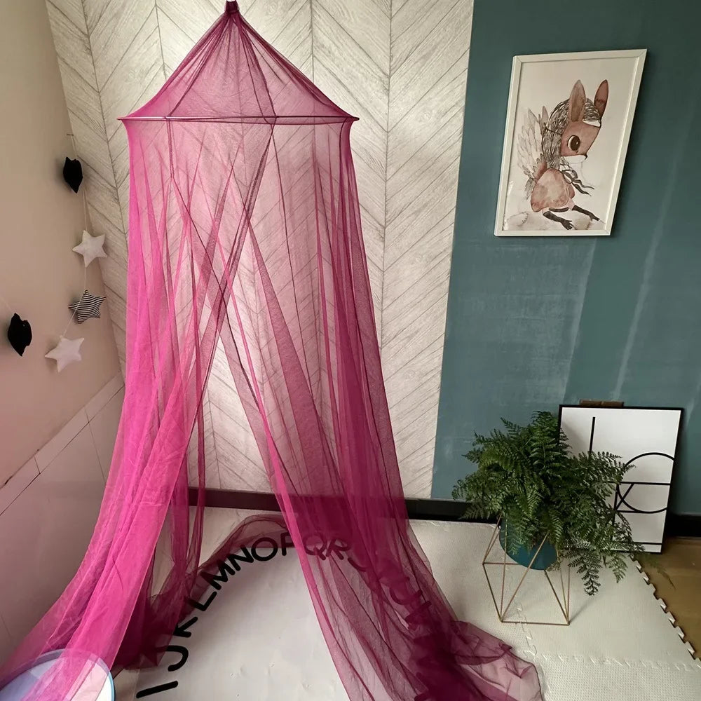 Summer Mosquito Prevention Dome Hanging Mosquito Nets Girls Princess Bed Mosquito Net Fabric Curtain Tent Kids Room Decoration Peaceful Pleasures Health and Wellness