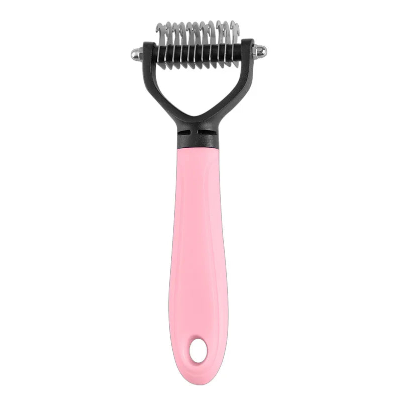 2-Sided Pet Dematting Comb | Undercoat Rake for Cats & Dogs
