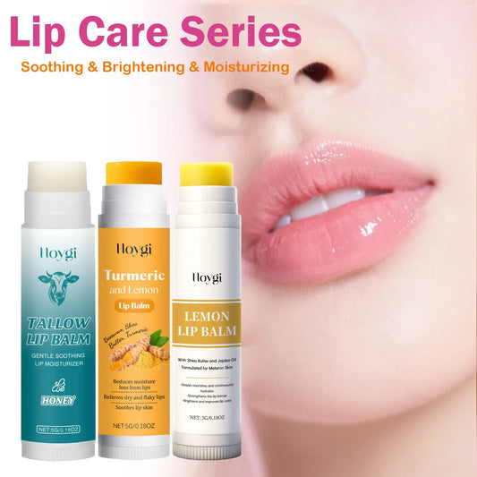 Hoygi Lip Balm – Lemon Turmeric & Tallow Moisturizing Balm