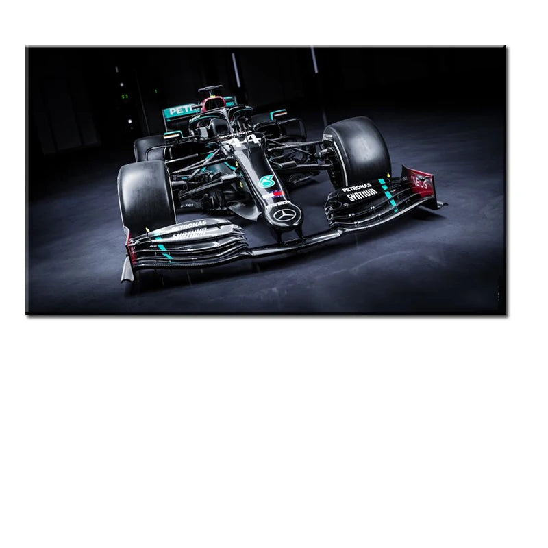 F1 W11 EQ Performance Canvas Art Poster | Racing Wall Decor Canvas Wall Art Peaceful Pleasures Health and Wellness 01 50x70cm Unframed