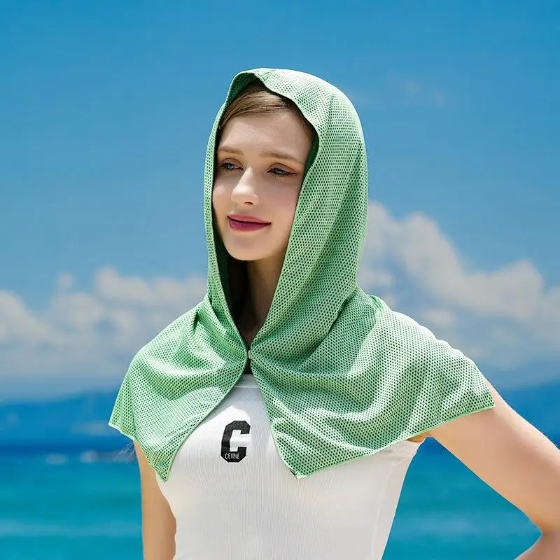 Women's Cooling Sun Hood – Breathable Mesh Neck & Face Cover