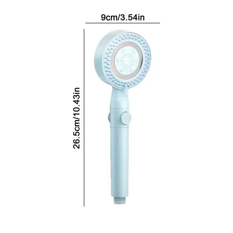 Filtered Handheld Shower Head Adjustable 5-Mode Bathroom Shower Nozzle Multilayer Filtration Bathing Sprayer Hotel Home Bathroom Peaceful Pleasures Health and Wellness