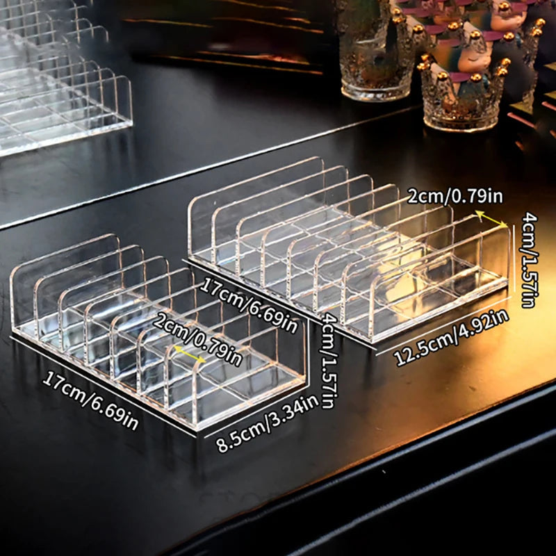 Acrylic Eyeshadow Palette Organizer | Clear Makeup Storage Tray