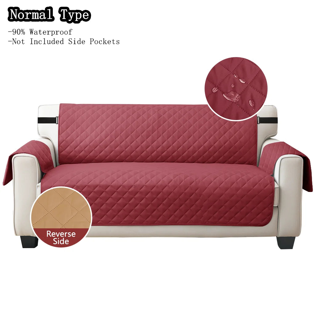 Waterproof Non-Slip Sofa Cover with Elastic Straps | Pet Protector
