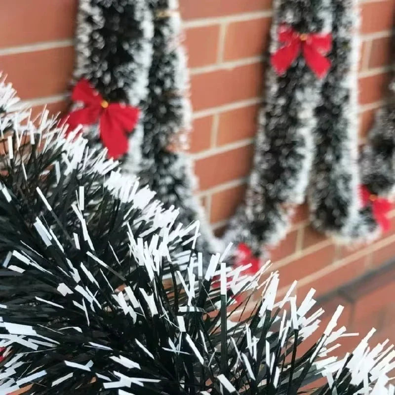 2M Christmas Ribbon Garland with Bows – Tree & Party Decor