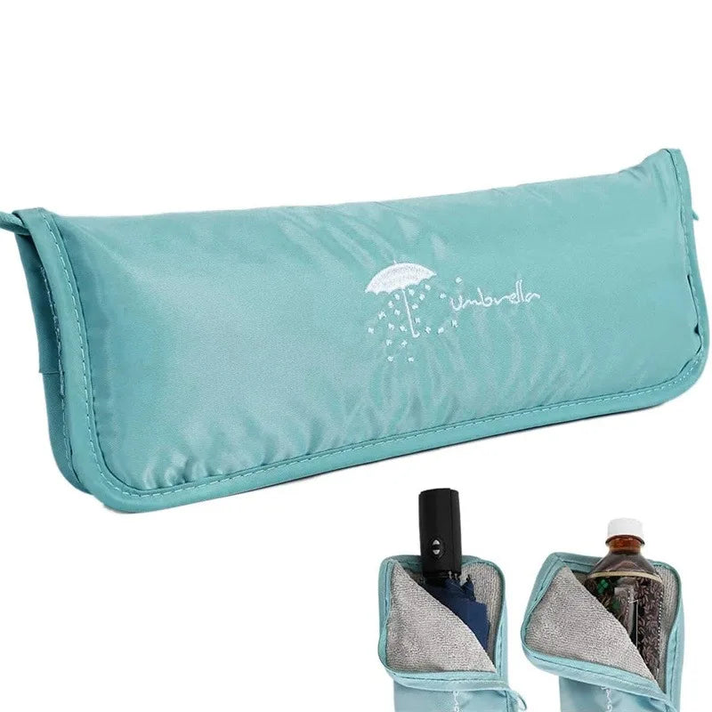 Waterproof Wet Umbrella Bag Foldable Absorbent Pouch for Travel Car Home Camping Rainy Day Dry Storage Organizer Peaceful Pleasures Health and Wellness