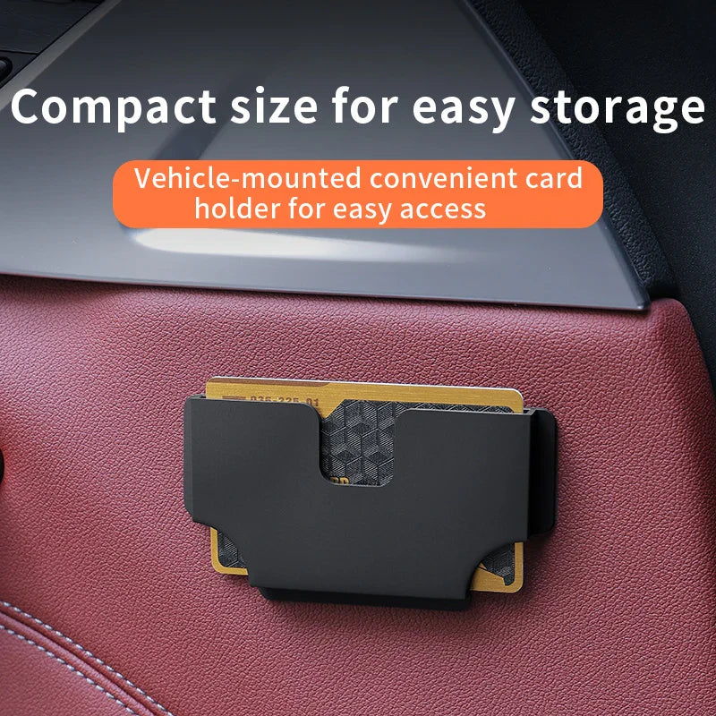 Car Card Holder – Self-Adhesive Dashboard Card Organizer