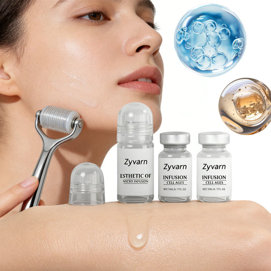0.25mm Microneedle Facial Serum Set | Deep Hydration & Repair Microneedle Serum Set Peaceful Pleasures Health and Wellness