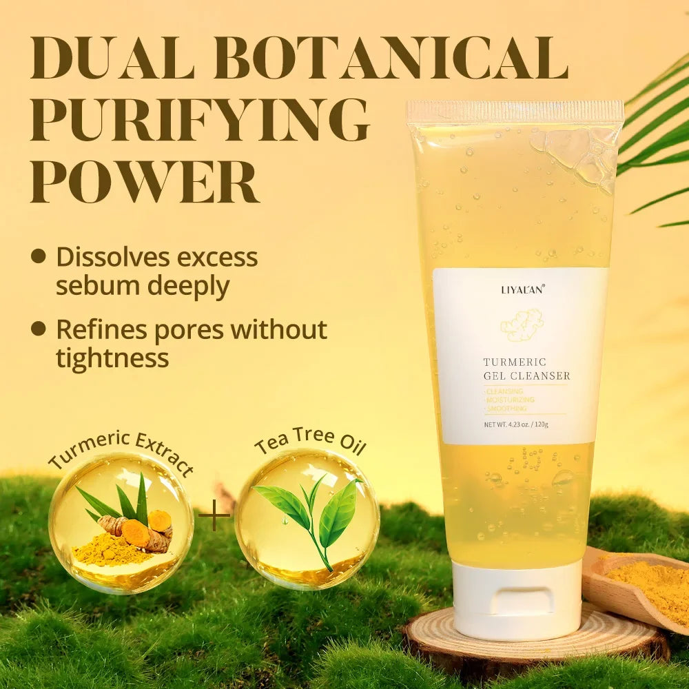 Turmeric Gel Cleanser – Gentle Foam Face Wash Peaceful Pleasures Health and Wellness