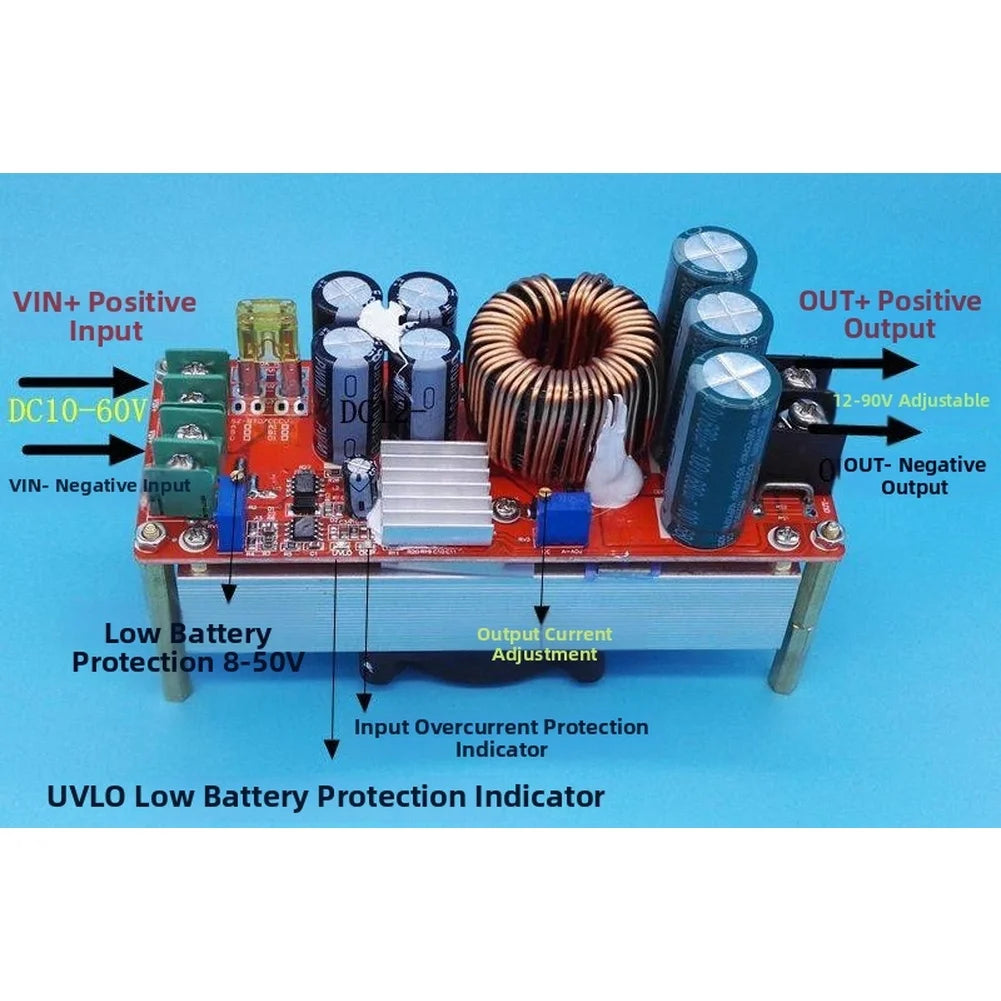 SZ-BT07CCCV-D1 1500W 30A DC Boost Converter Constant Voltage Current