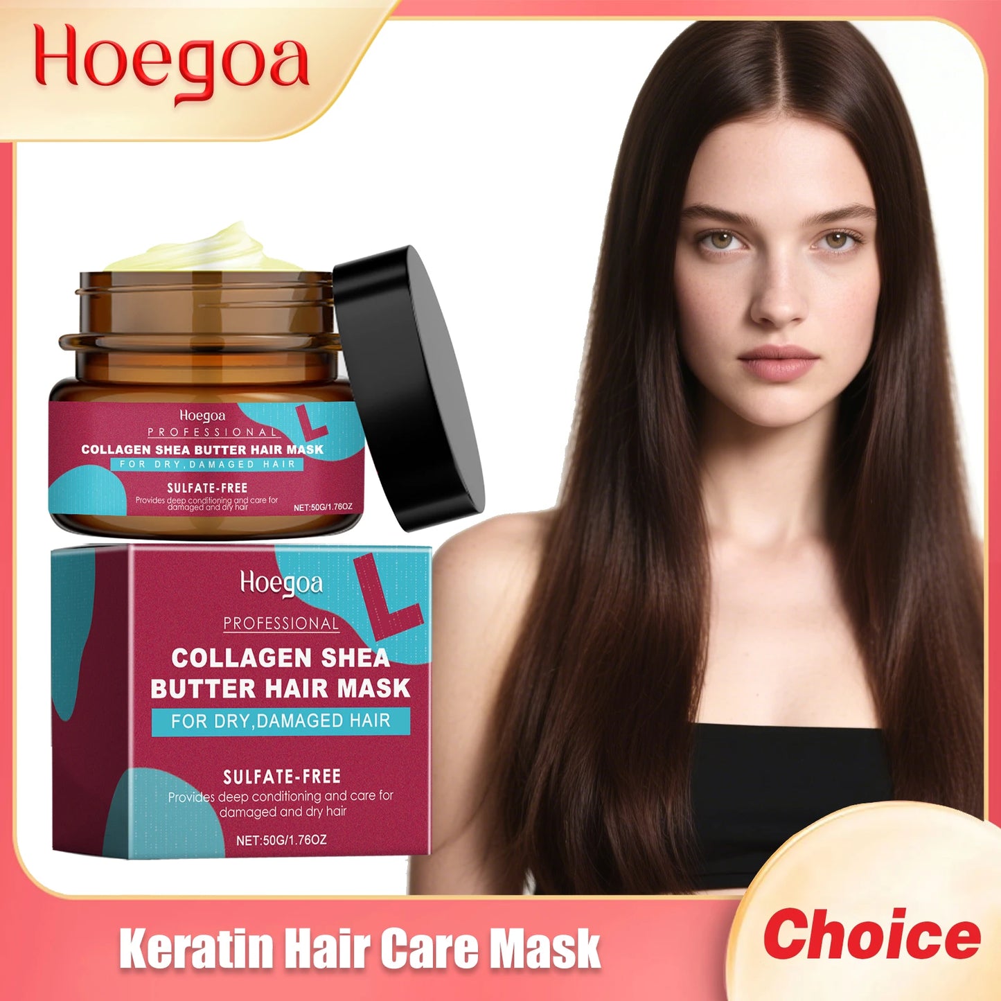 Hoegoa Keratin Hair Mask – Nourishing Treatment for All Hair Types