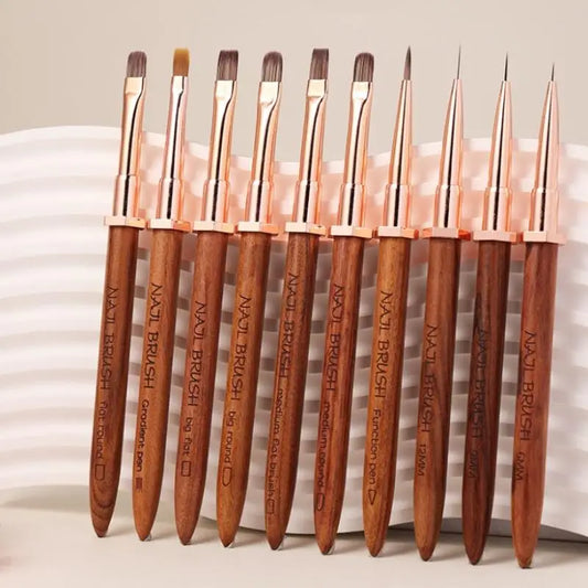 Sandalwood Nail Art Detail Brush – Manicure Painting Pen Nail Art Brush Peaceful Pleasures Health and Wellness