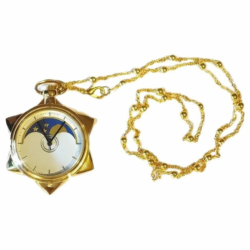 Hexagonal Star Quartz Pocket Watch Necklace – Crystal Star