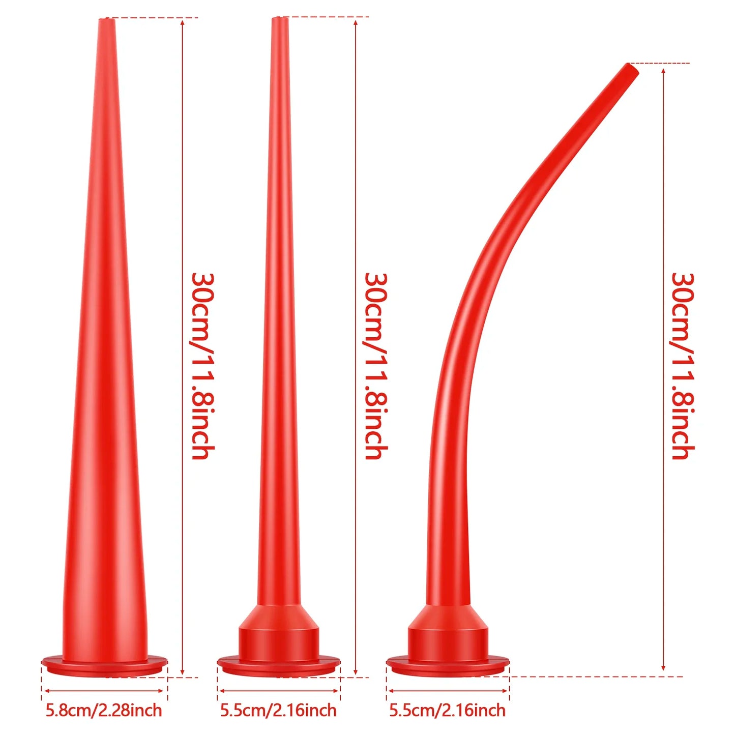 Caulking Nozzle Plastic Caulk Nozzle Applicator Sausage Caulking Extension Tool Curved Caulking Nozzle Long Caulking Nozzle Peaceful Pleasures Health and Wellness