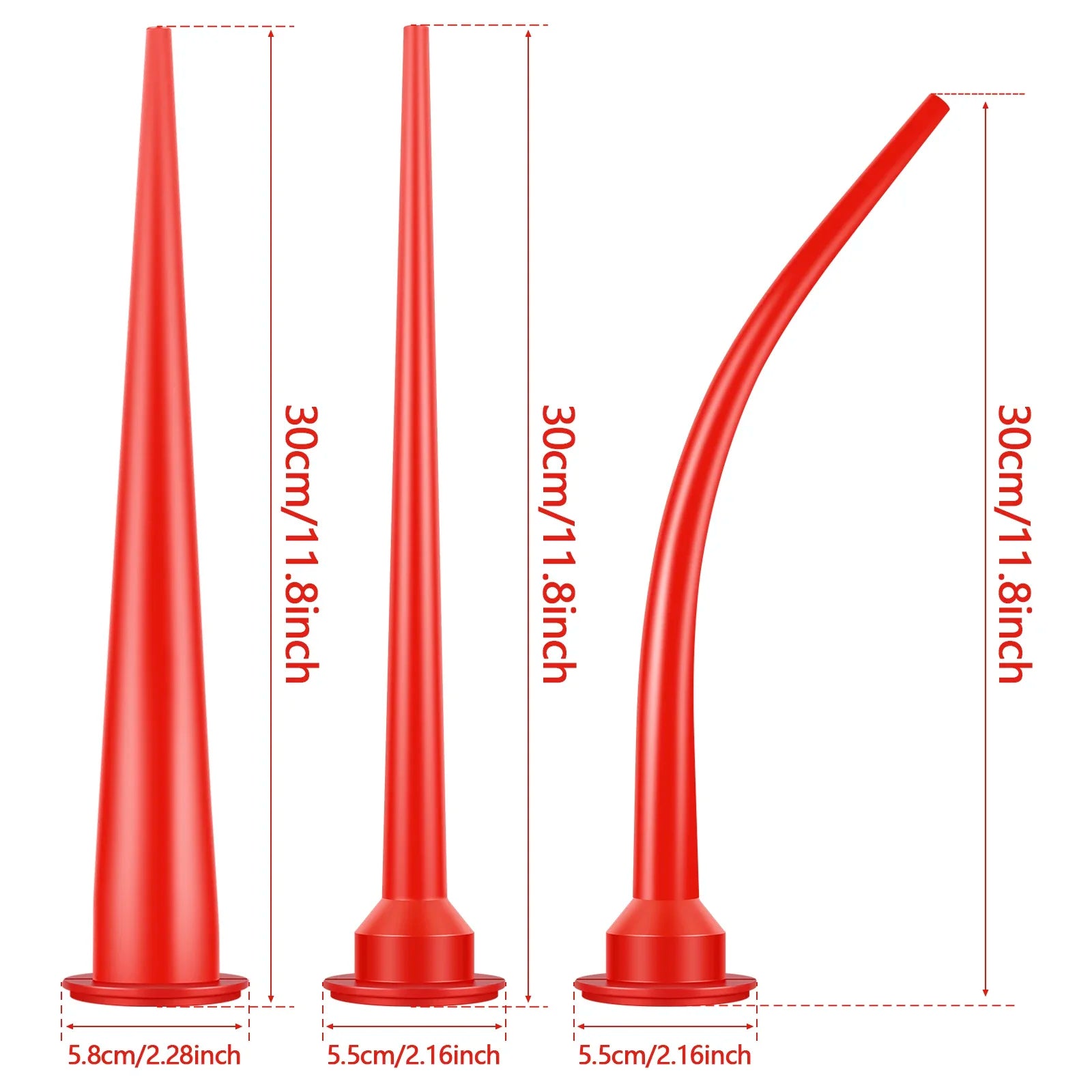 Caulking Nozzle Plastic Caulk Nozzle Applicator Sausage Caulking Extension Tool Curved Caulking Nozzle Long Caulking Nozzle Peaceful Pleasures Health and Wellness