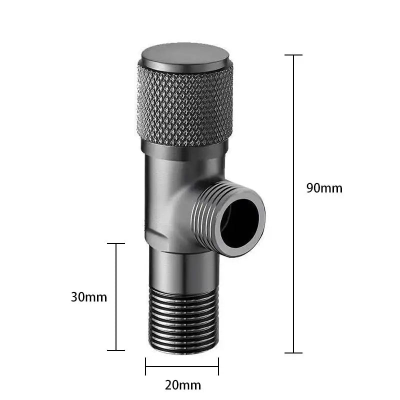 G1/2 Brass Triangle Stop Valve | Toilet, Faucet & Heater Shut-Off