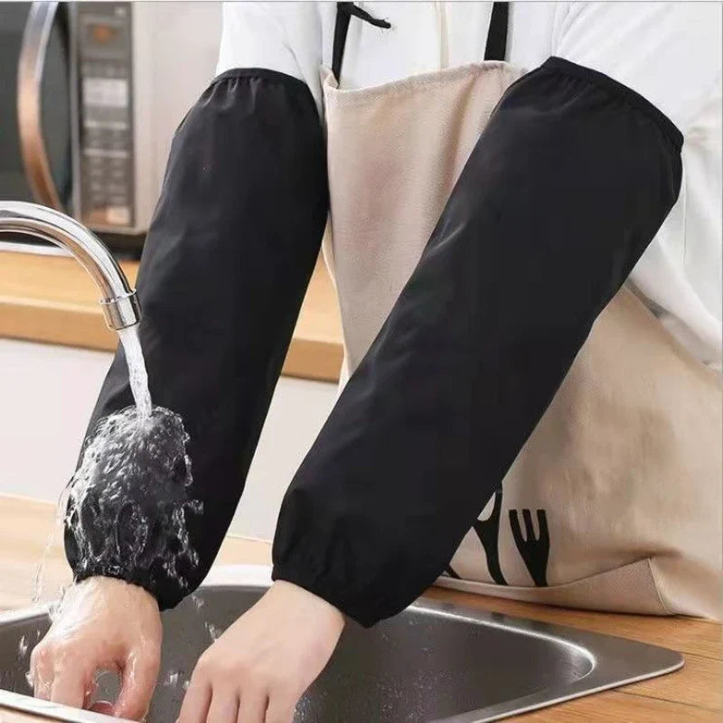 2-Pack Faux Leather Arm Sleeves – Waterproof & Oil-Resistant