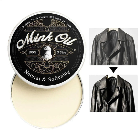 Mink Oil Leather Cream 100g | Shoes, Bags & Furniture Care Leather Care Cream Peaceful Pleasures Health and Wellness