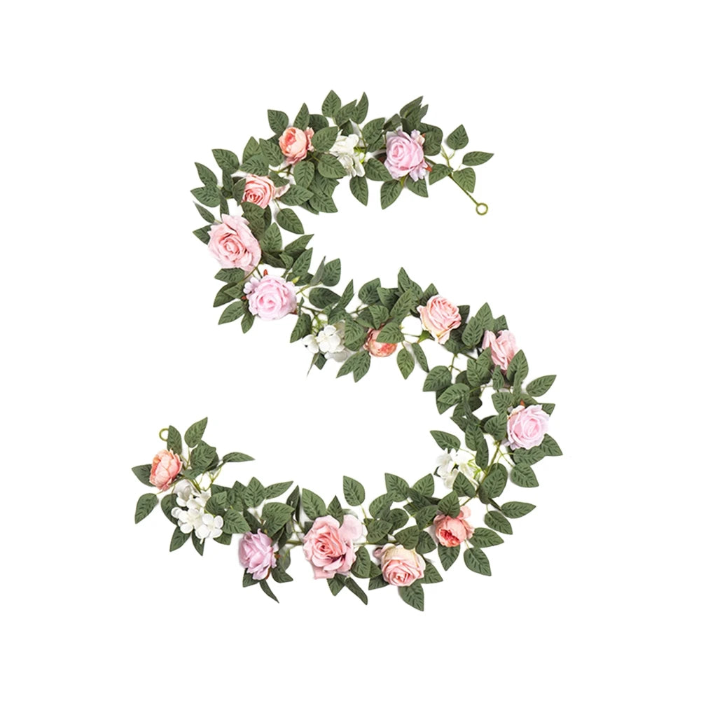 Artificial Flower Vine Archway Wedding Outdoor Decor Rose Vines Green