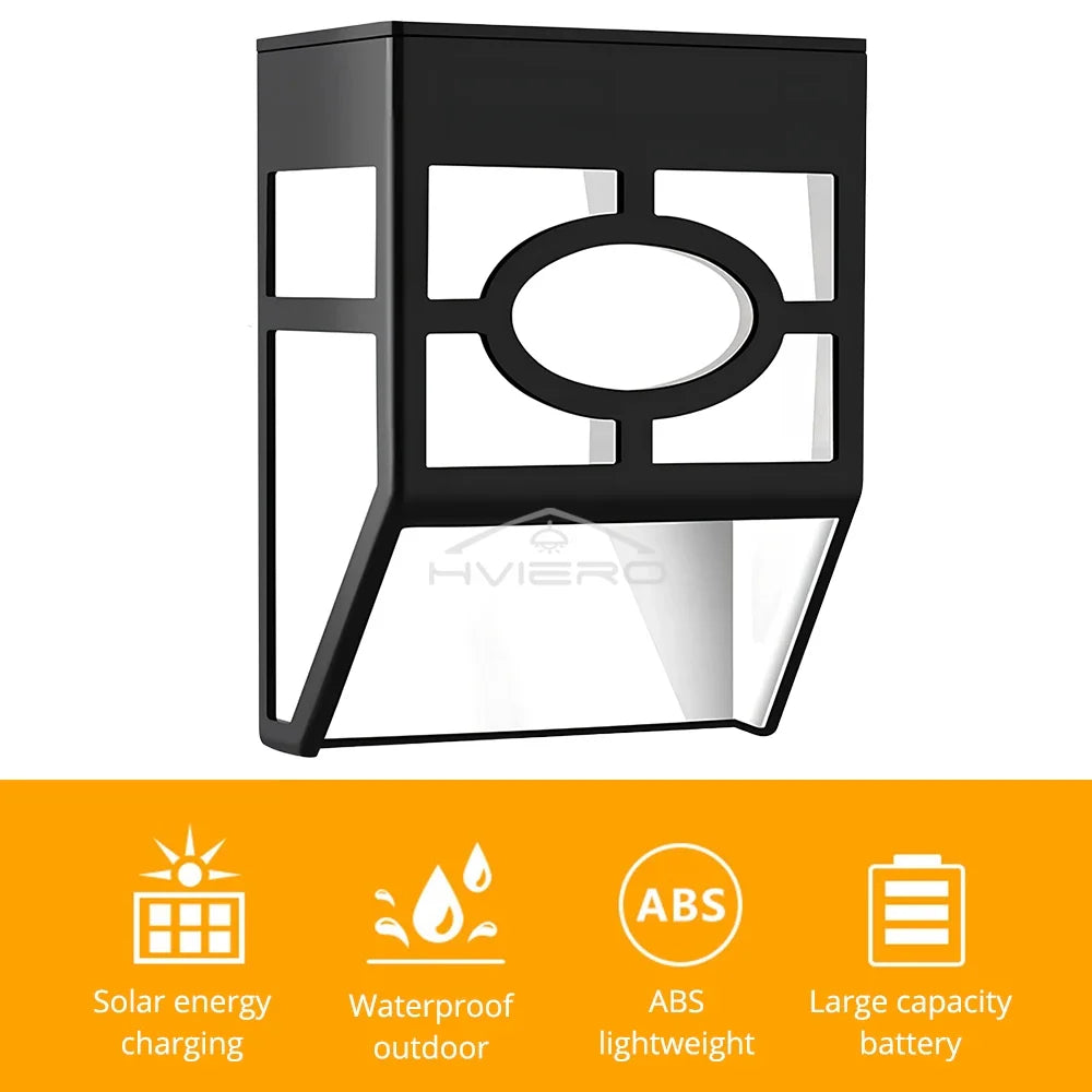 Solar Retro LED Garden Wall Light – IP65 Waterproof Outdoor