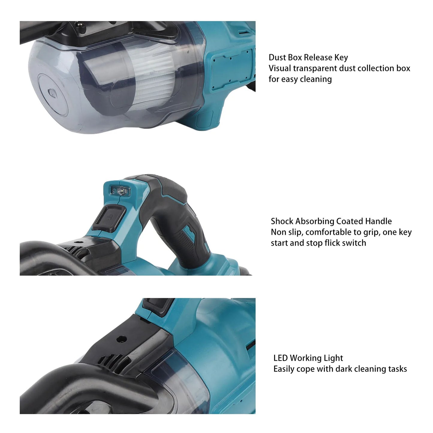 18V Car Vacuum Cleaner Cordless BL18 Series Battery Powered 125AW