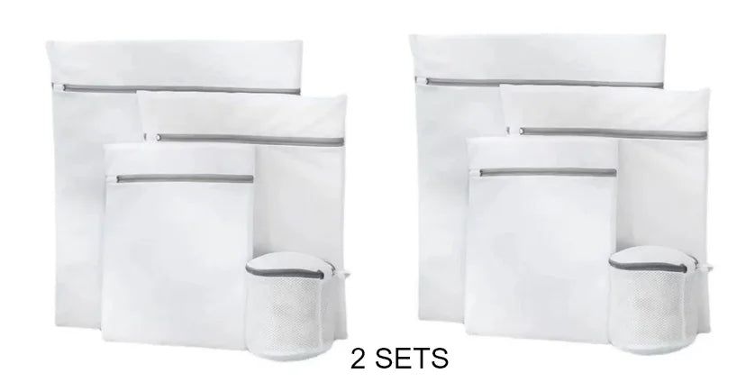 Laundry Bags Printing Fine Mesh Clothing Care and Washing Bag Set Large Mesh Bra Washing Clothes Net Bag Peaceful Pleasures Health and Wellness White 2 sets