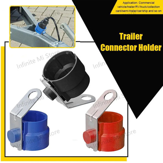 Round Parking Cover Trailer Plug Holder ABS Accessory Bracket Fixed Trailer Connector For 7 /13 Pin Trailer Plugs Peaceful Pleasures Health and Wellness
