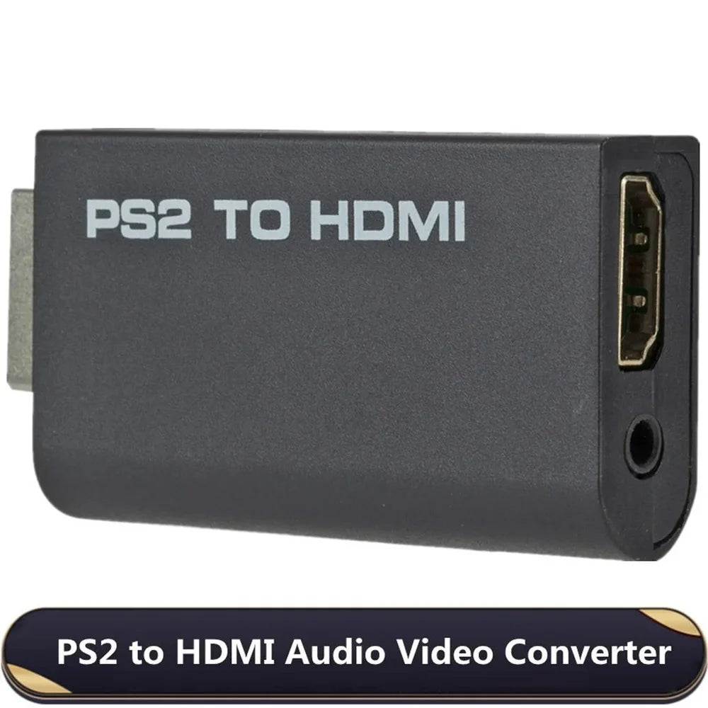 PS2 to HDMI Converter Adapter | 1080P HD + 3.5mm Audio