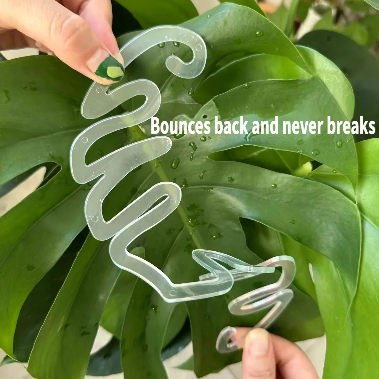 Monstera Leaf Plant Support Stakes – Decorative Garden Pole