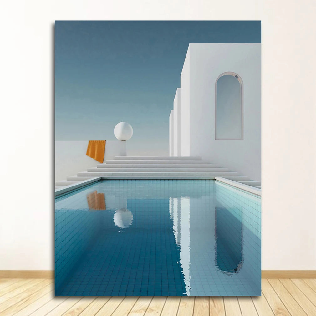 Abstract Canvas Wall Art – Modern Still Life & Building Print Canvas Wall Art Peaceful Pleasures Health and Wellness 9 50x70cm Unframed