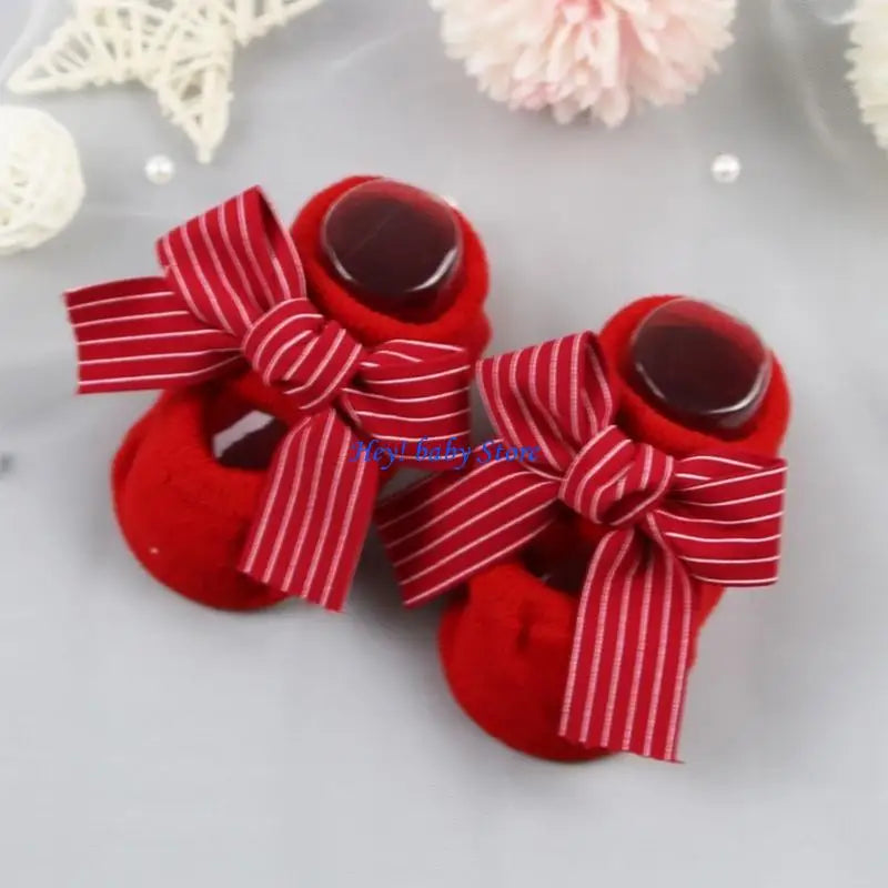 Baby Cotton Anti-Slip Floor Socks – Unisex Knit Ankle Socks
