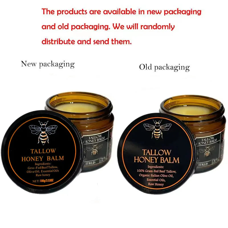 LAIKOU Grass-Fed Beef Tallow & Raw Honey Moisturizing Balm